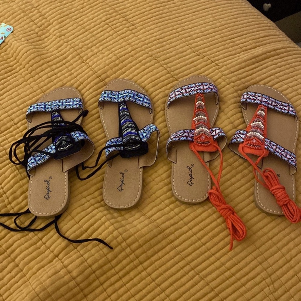 2 Pairs of Qupid size 7 Sandals